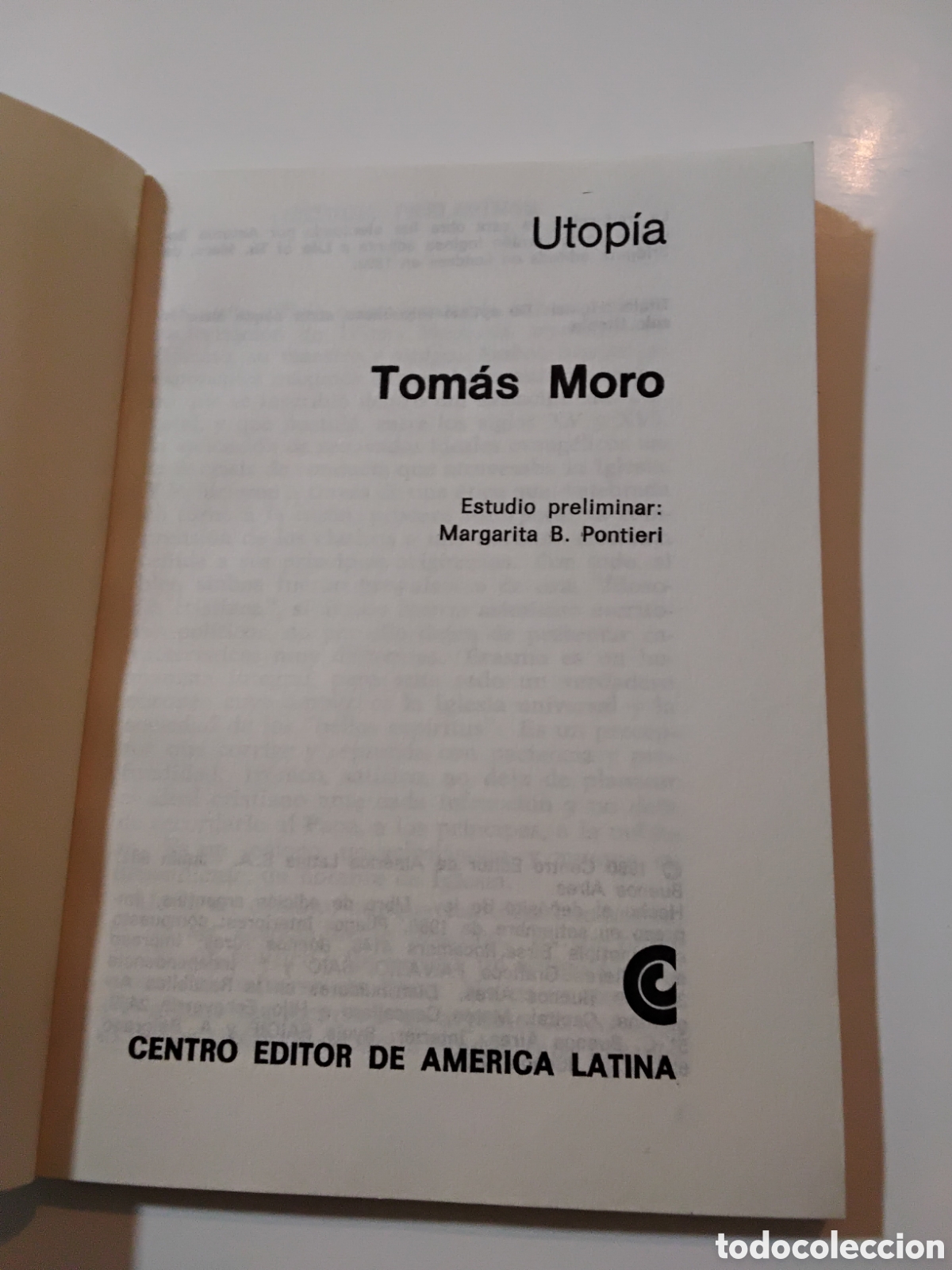 Libros de segunda mano: Utop&iacute;a &mdash; Tom&aacute;s Moro (Biblioteca B&aacute;sica Universal, 1980) - Foto 3