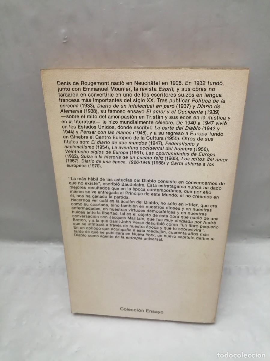 Libros de segunda mano: La Parte del Diablo (Planeta, 1983) - Foto 2
