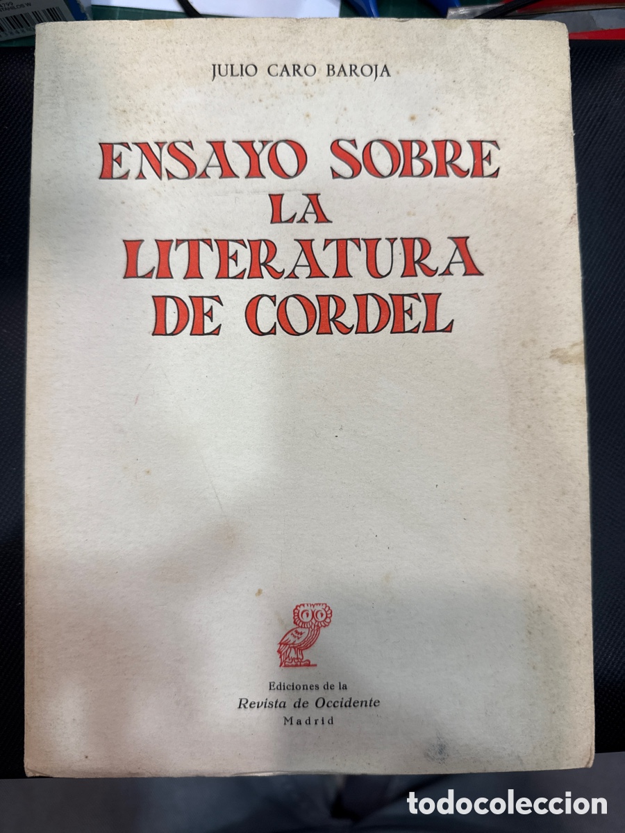 Libros de segunda mano: CARO BAROJA, Julio. Ensayo sobre la literatura de cordel