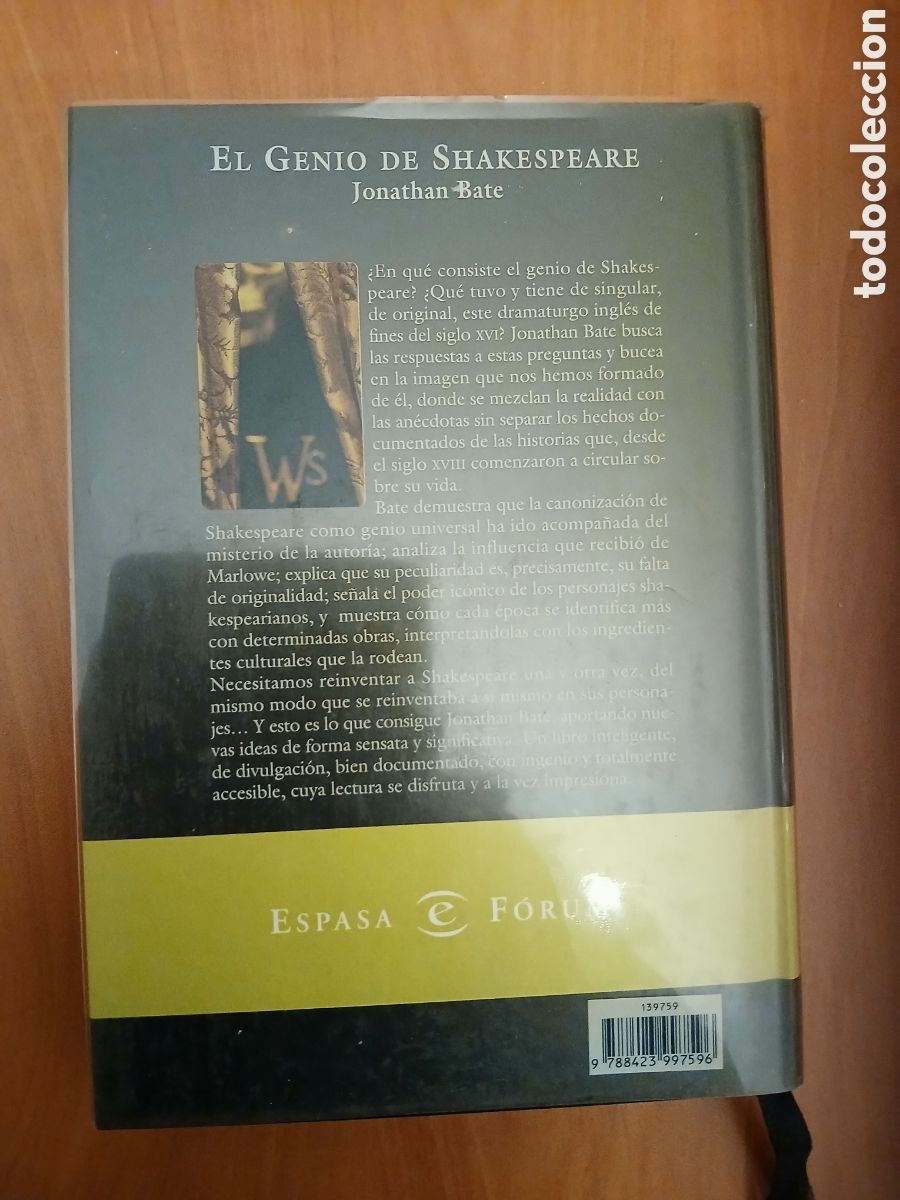 Libros de segunda mano: El genio de Shakespeare. Jonathan Bate. - Foto 2