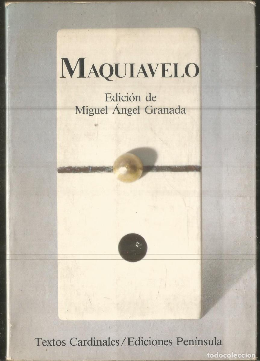 Libros de segunda mano: ANTOLOGIA. MAQUIAVELO. TEXTOS CARDINALES EDICIONES PENINSULA - Foto 1