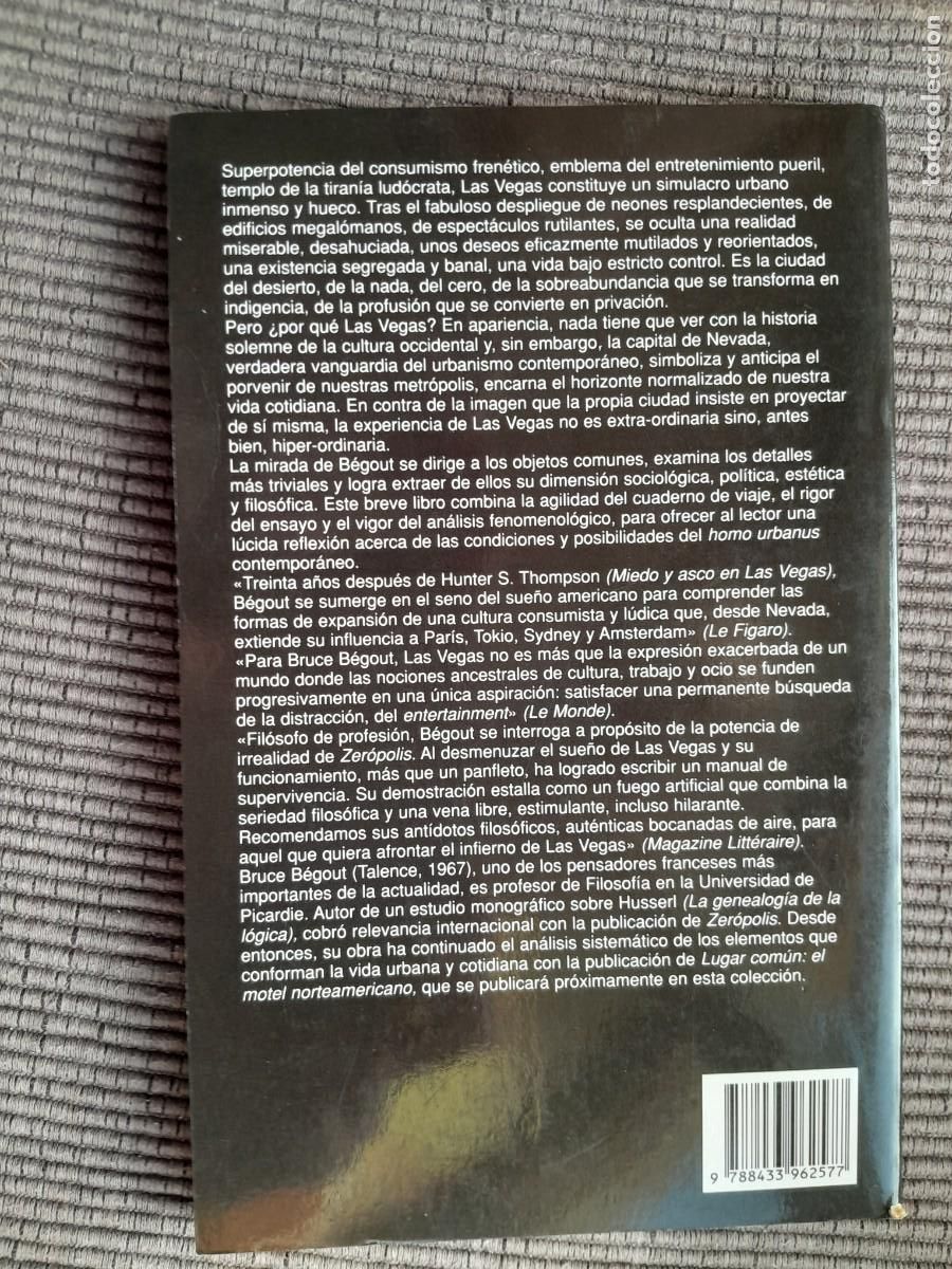 Libros de segunda mano: ZEROPOLIS . BRUCE BEGOUT . ANAGRAMA 2007 - Foto 2