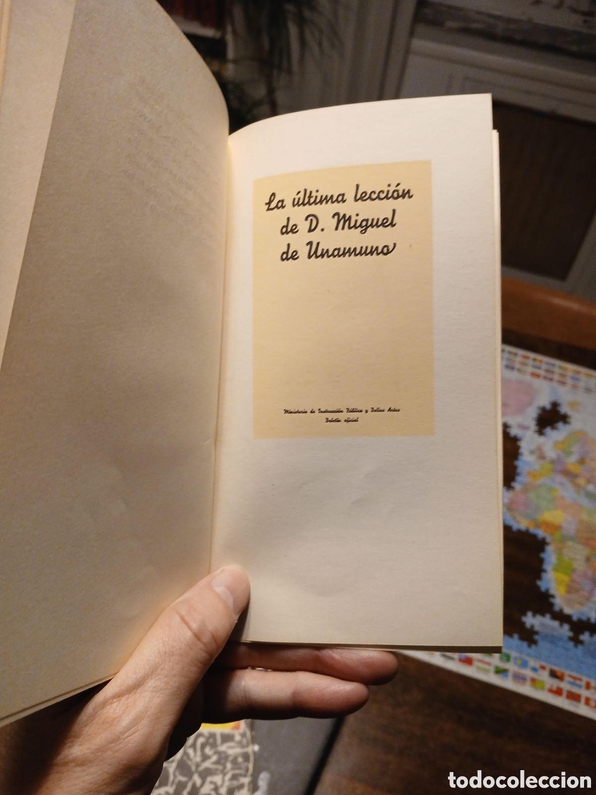 Libros de segunda mano: &Uacute;ltima lecci&oacute;n de Unamuno, edici&oacute;n y con dedicatoria de Ricardo Gull&oacute;n - Foto 3