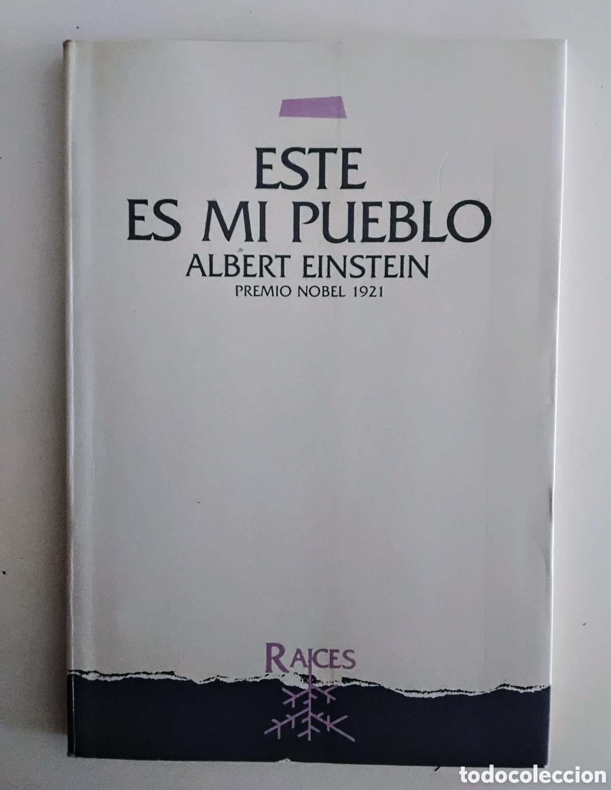 Libros de segunda mano: Albert Einstein &mdash; Este es mi pueblo. Editorial Leviat&aacute;n. Bs.As. 1988 - Foto 1