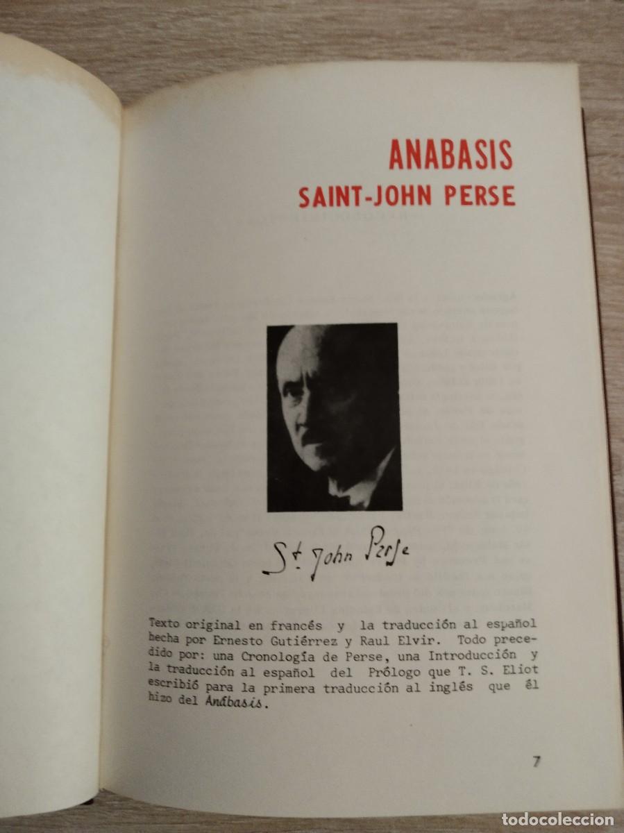 Libros de segunda mano: ANABASIS - Perse, Saint-John - Foto 2