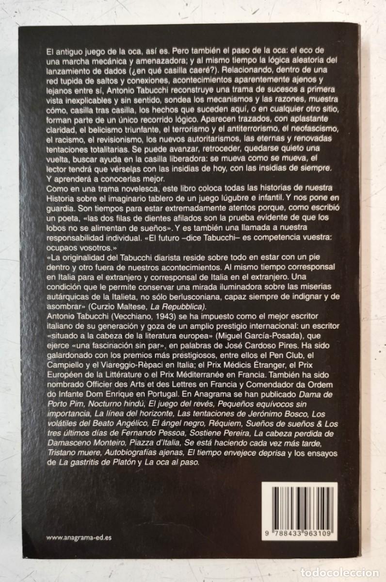 Libros de segunda mano: La oca al paso. Antonio Tabucchi - Foto 4