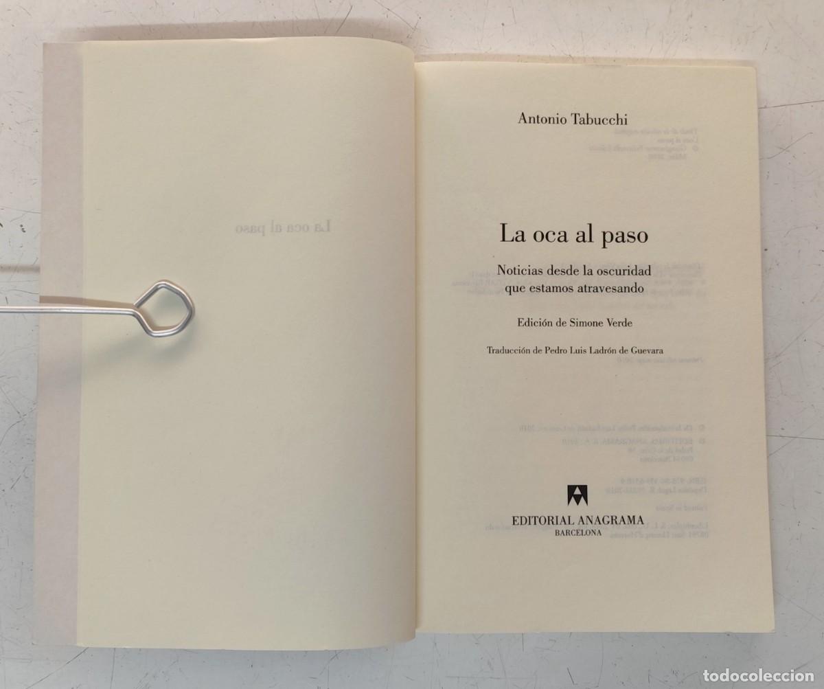 Libros de segunda mano: La oca al paso. Antonio Tabucchi - Foto 5