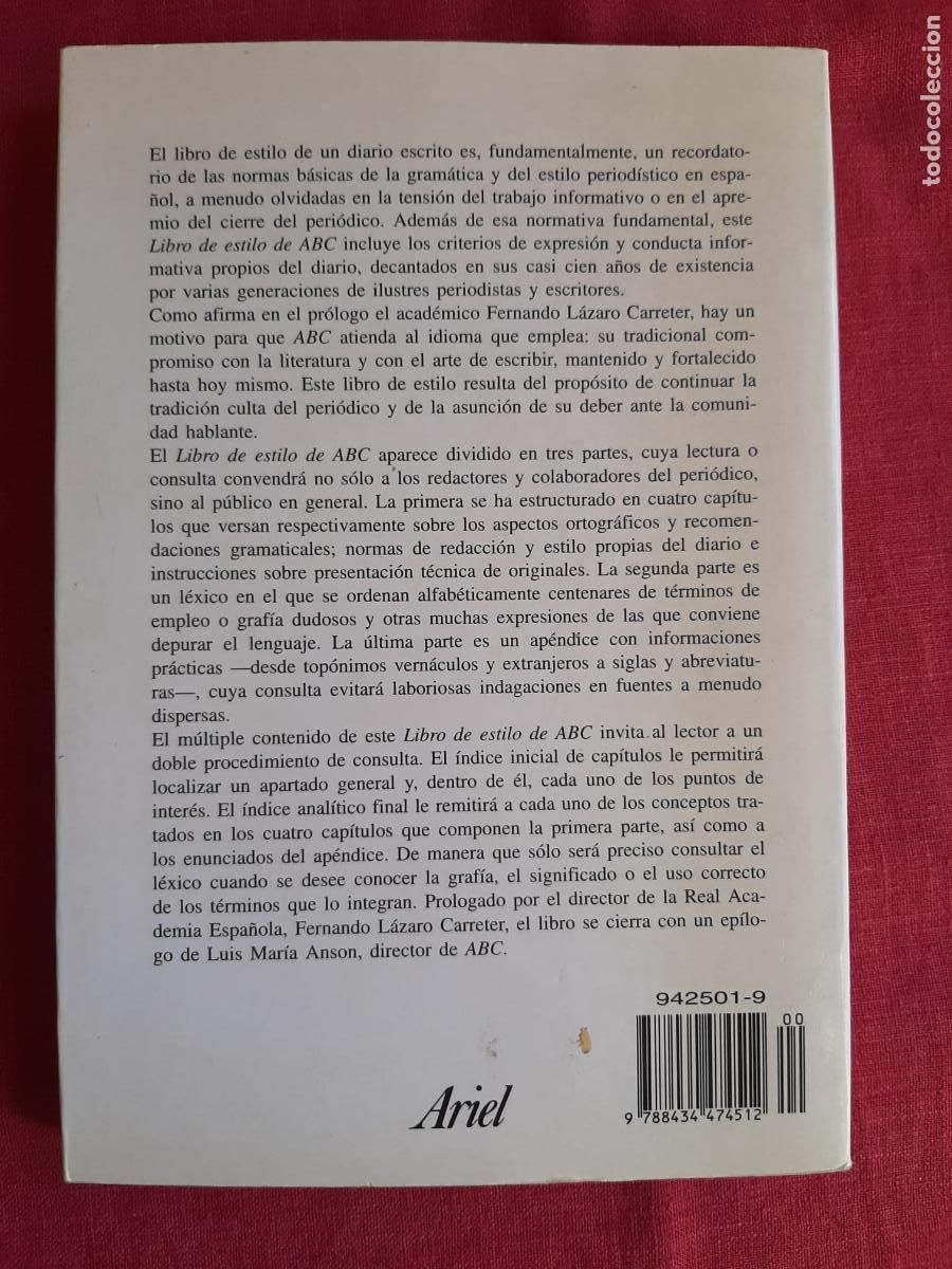 Libros de segunda mano: Libro de estilo de ABC - Vv. Aa. - Foto 2