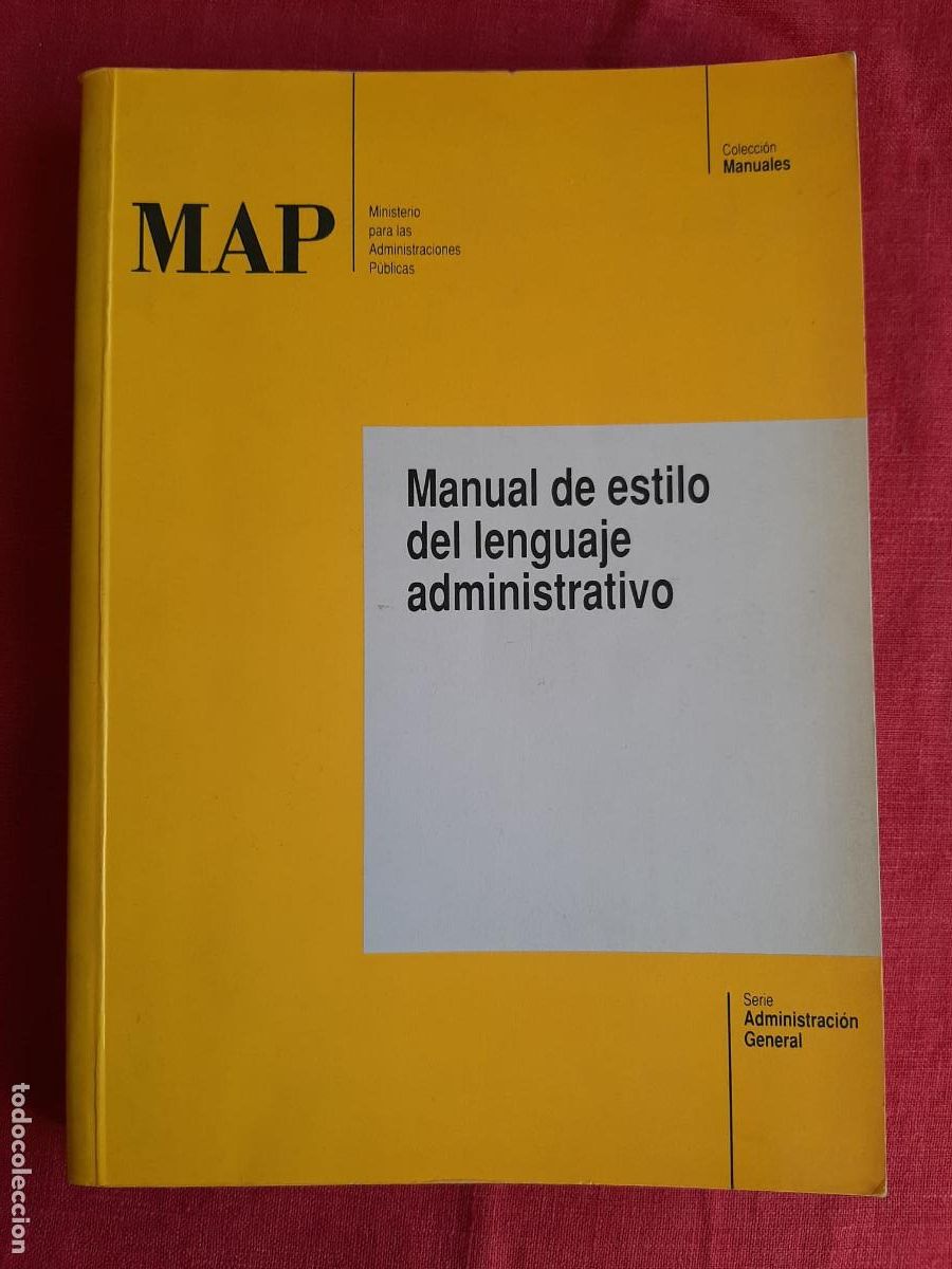 Libros de segunda mano: Manual de estilo del lenguaje administrativo - Vv. Aa. - Foto 1