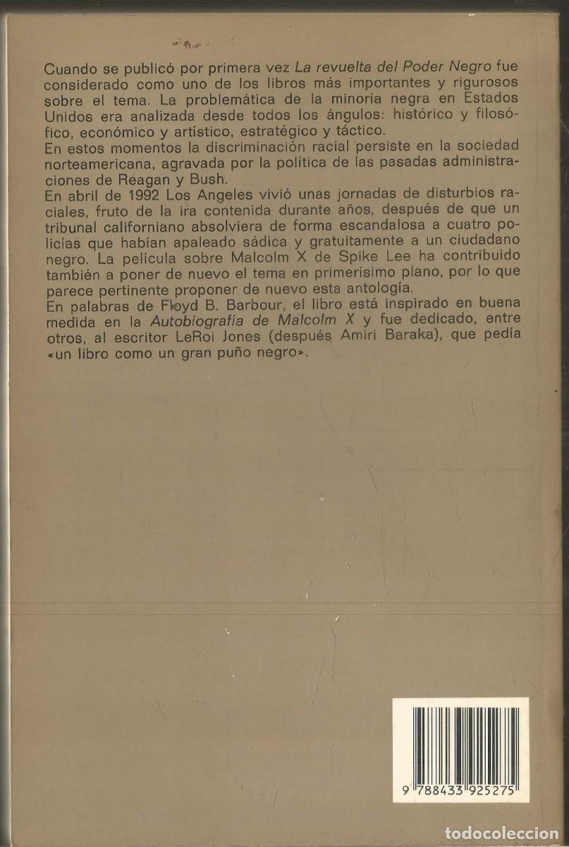 Libros de segunda mano: FLOYD B. BARBOUR. LA REVUELTA DEL PODER NEGRO. ANAGRAMA. PRIMERA EDICION - Foto 2