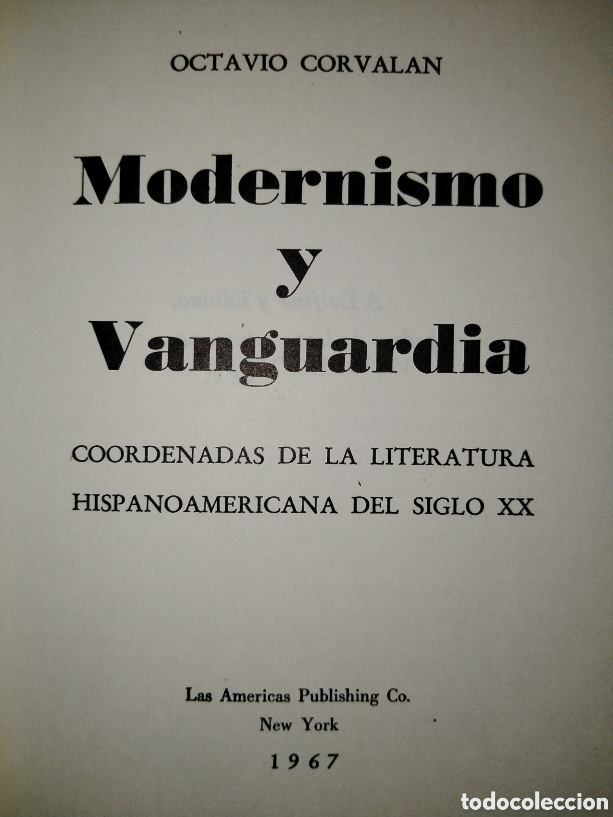 Libros de segunda mano: Modernismo y vanguardia. Octavio Corval&aacute;n - Foto 2