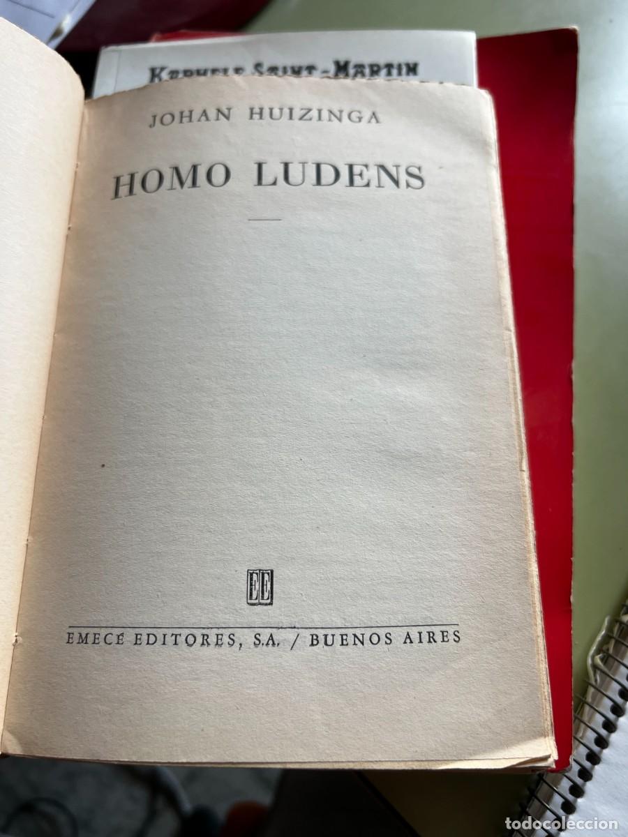 Libros de segunda mano: HOMO LUDENS - JOHAN HUIZINGA (EMEC&Eacute; 1957) - Foto 2