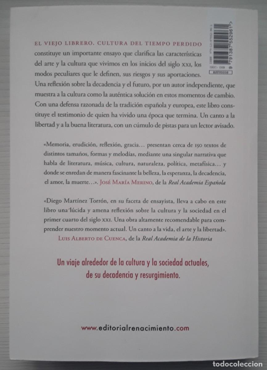 Libros de segunda mano: EL VIEJO LIBRERO. DIEGO MART&Iacute;NEZ TORR&Oacute;N. - Foto 4