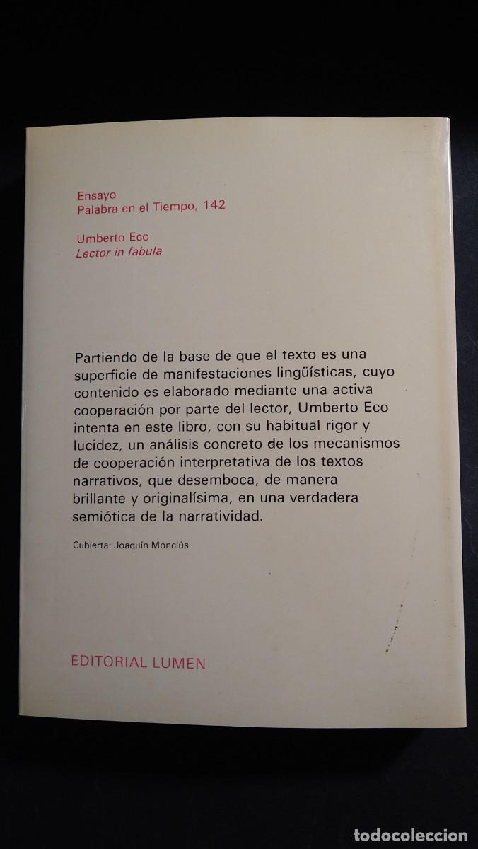 Libros de segunda mano: LECTOR EN FABULA - UMBERTO ECO - Foto 2