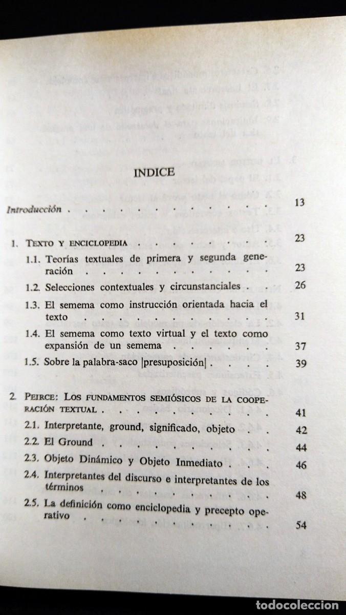Libros de segunda mano: LECTOR EN FABULA - UMBERTO ECO - Foto 6