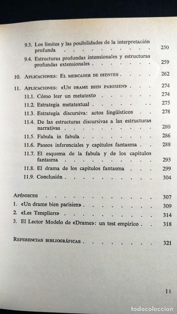 Libros de segunda mano: LECTOR EN FABULA - UMBERTO ECO - Foto 10