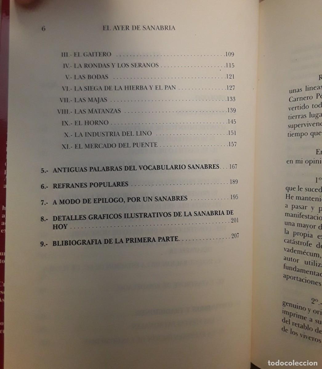 Libros de segunda mano: EL AYER DE SANABRIA. JES&Uacute;S CARNERO P&Eacute;REZ. - Foto 5