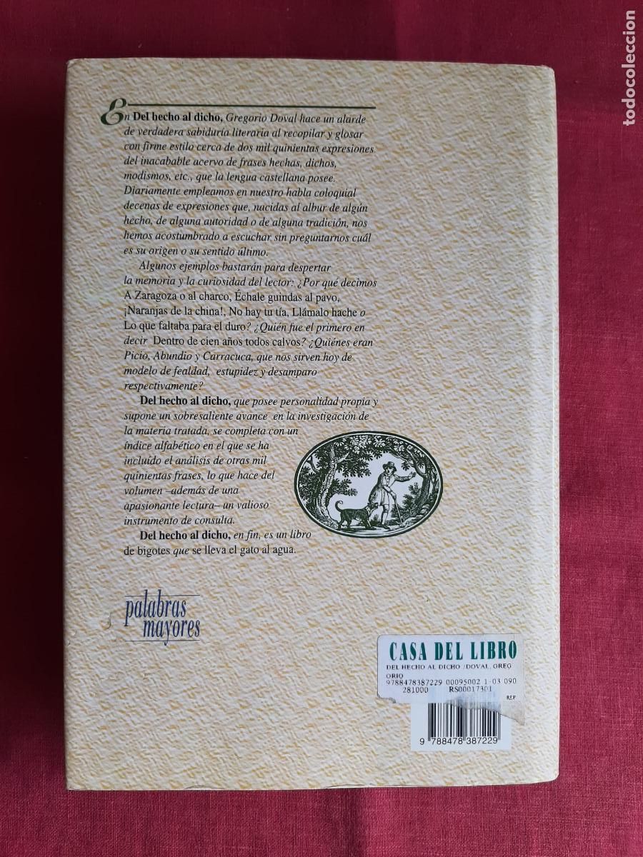 Libros de segunda mano: Del hecho al dicho - Doval, Gregorio - Foto 2