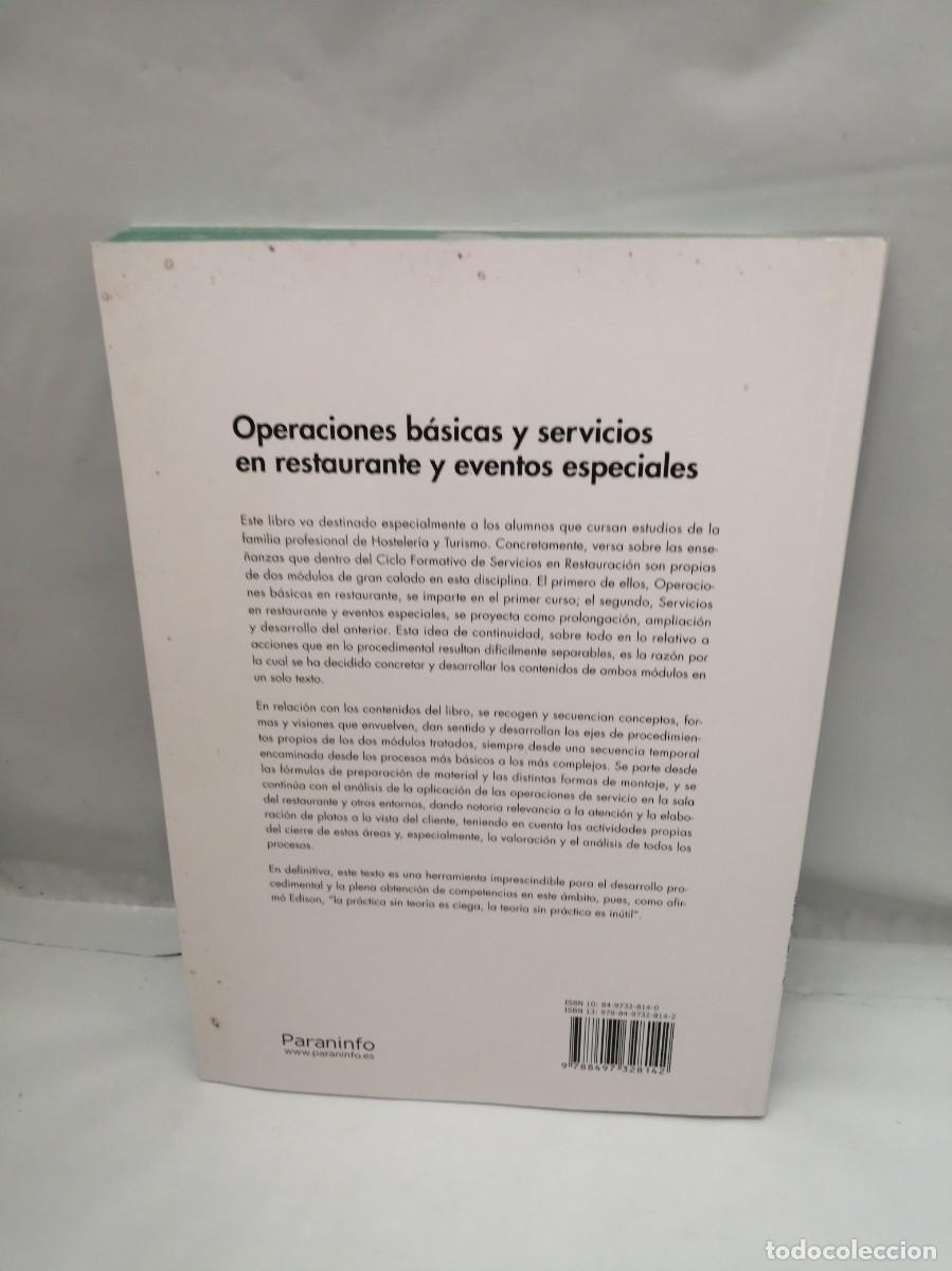 Libros de segunda mano: Operaciones b&aacute;sicas y servicios en restauraci&oacute;n y eventos especiales - Foto 2