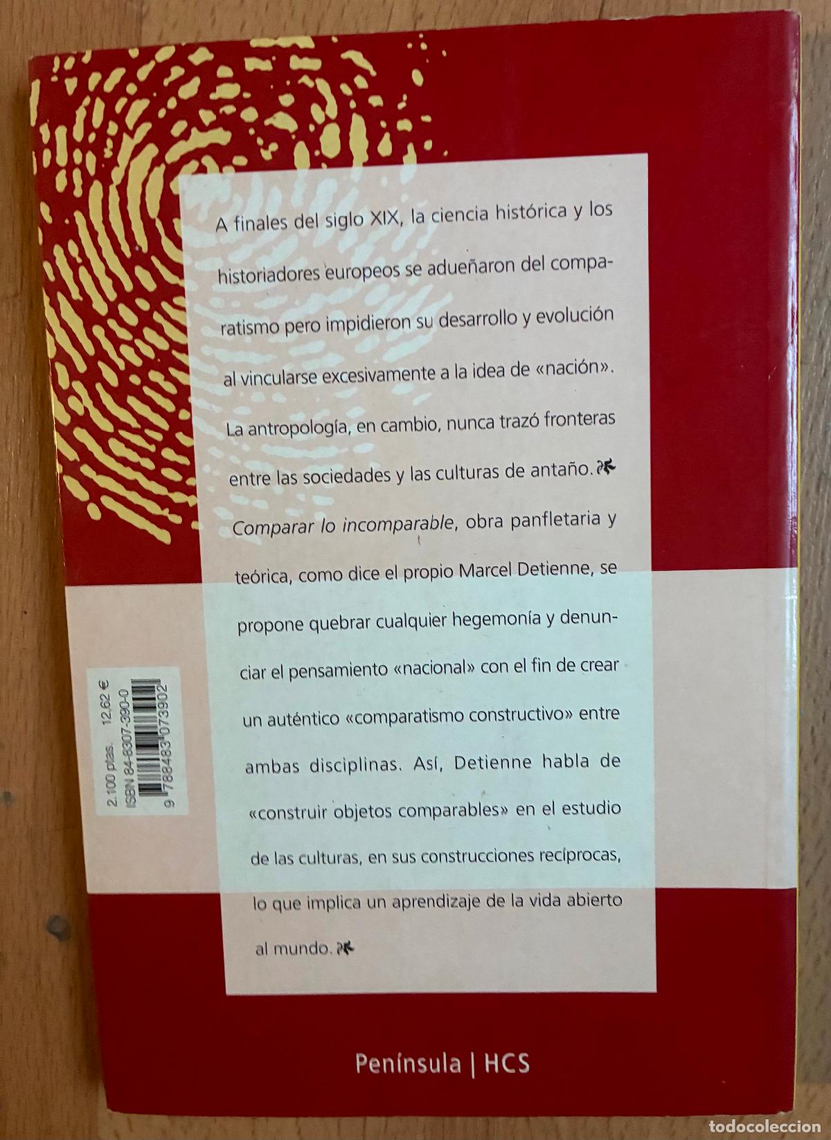 Libros de segunda mano: COMPARAR LO INCOMPARABLE, Marcel Detienne - Foto 2