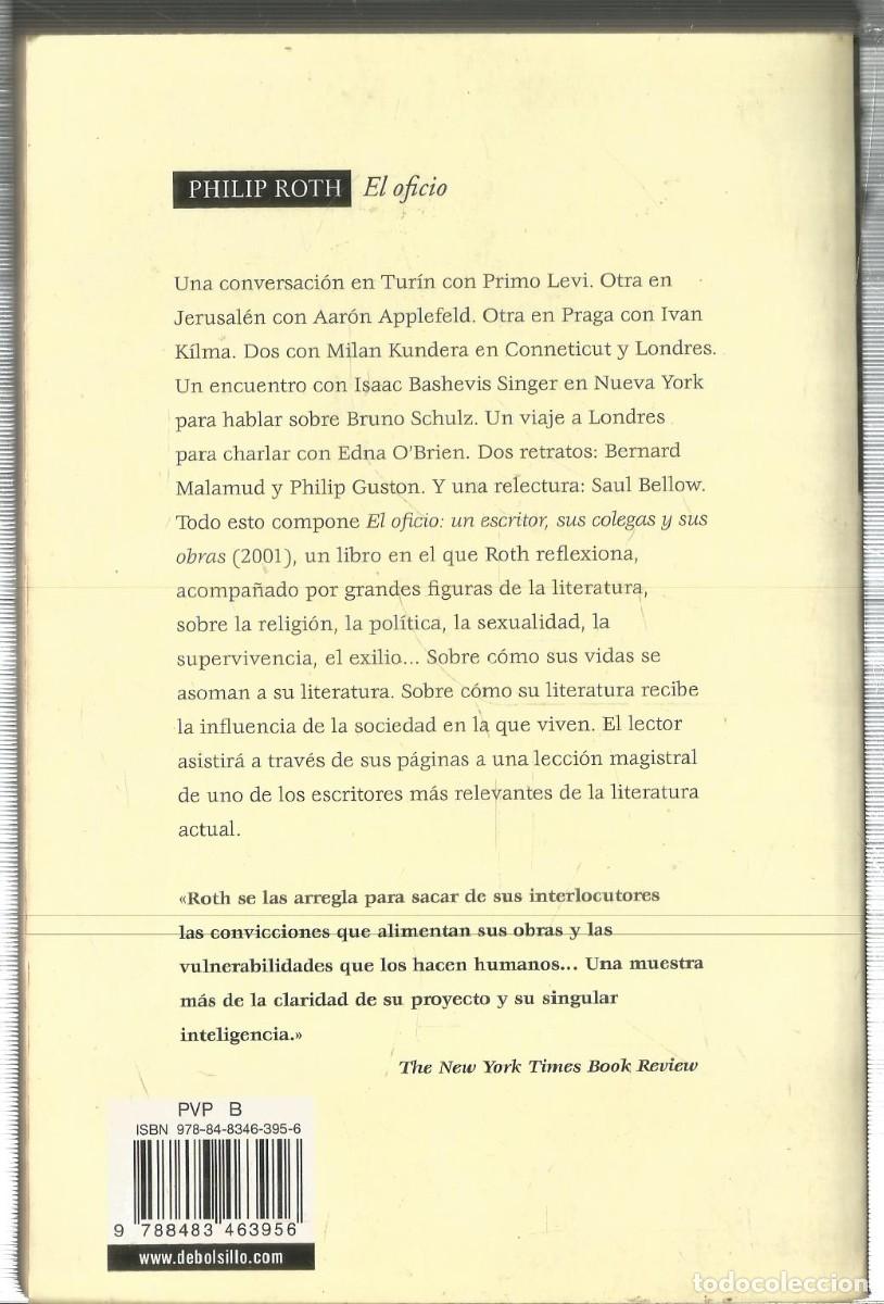 Libros de segunda mano: PHILIP ROTH. EL OFICIO. DEBOLSILLO - Foto 2
