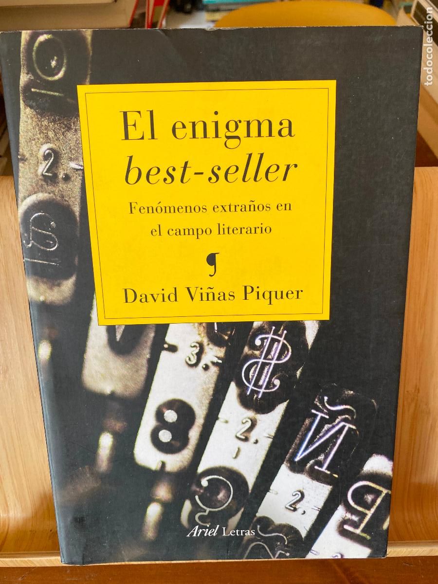 Libros de segunda mano: EL ENIGMA DEL BEST-SELLER. DAVID VI&Ntilde;AS PIQUER. EDITORIAL ARIEL. DEDICADO POR EL AUTOR.