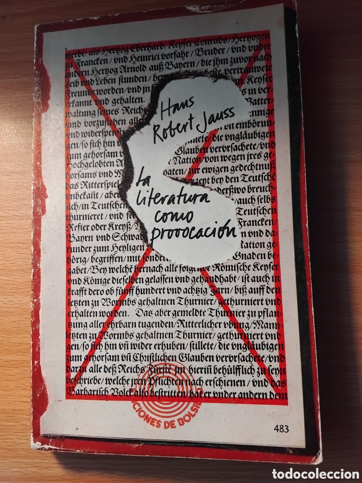 Second hand books: La literatura como provocaci&oacute;n;Hans Robert Jauss;Edicions 62
