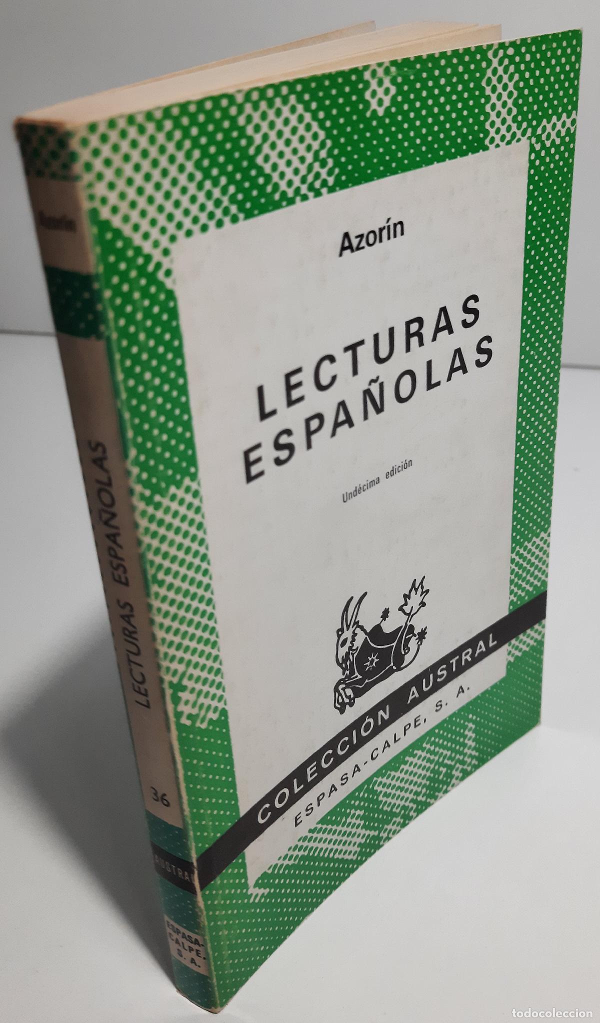 Libros de segunda mano: Lecturas espanolas - Martinez Ruiz, Jose (Azorin) - Foto 3