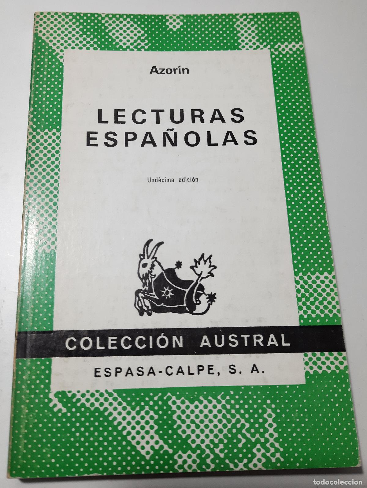 Libros de segunda mano: Lecturas espanolas - Martinez Ruiz, Jose (Azorin) - Foto 1