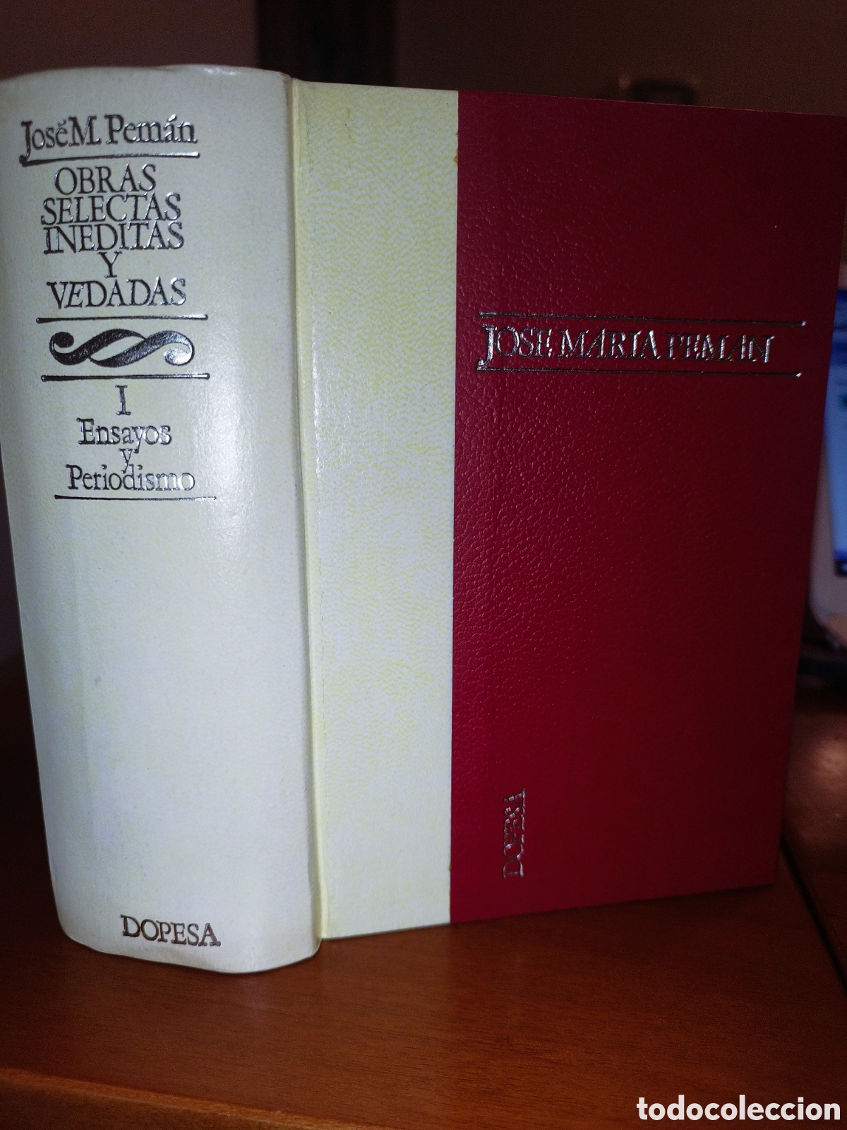 Libros de segunda mano: J. M. PEM&Aacute;N. OBRAS SELECTAS INEDITAS Y VEDADAS. I ENSAYOS Y PERIODISMO. DOPESA,1971 PRIMERA EDICION.