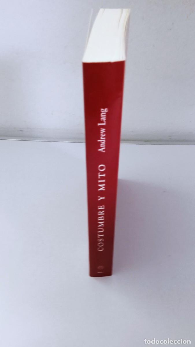 Libros de segunda mano: COSTUMBRE Y MITO Andrew Lang - Foto 2