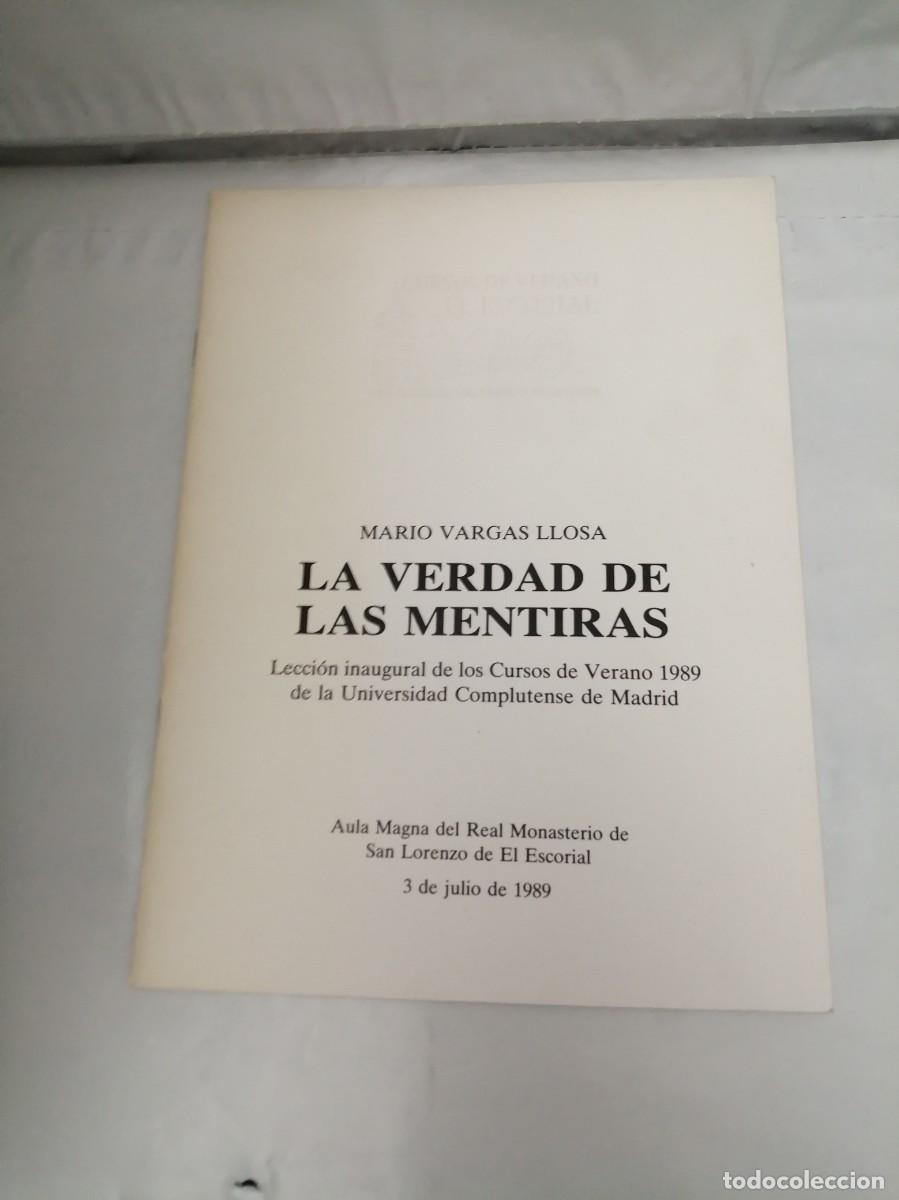 Gebrauchte B&uuml;cher: LA VERDAD DE LAS MENTIRAS. Lecci&oacute;n inaugural de los Cursos de verano 1989 de Universidad Complutense
