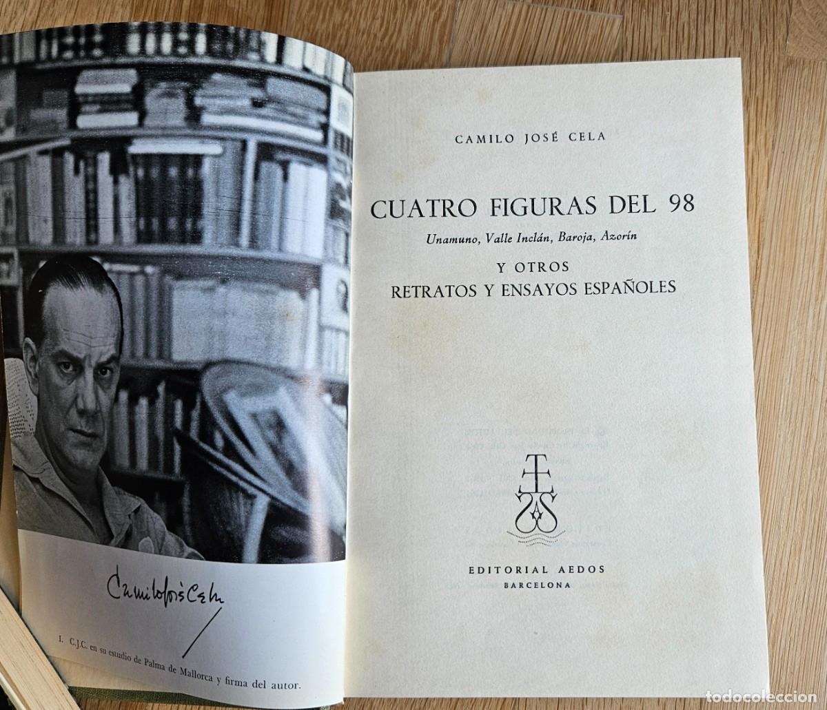 Libros de segunda mano: Camilo Jos&eacute; Cela, Cuatro figuras del 98 - Foto 3