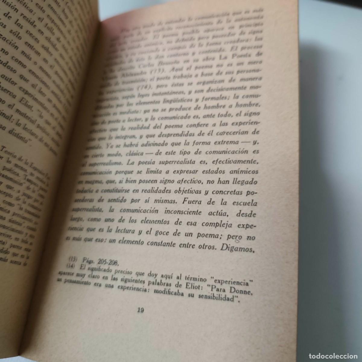 Libros de segunda mano: FUNCI&Oacute;N DE LA POES&Iacute;A Y FUNCI&Oacute;N DE LA CR&Iacute;TICA - T. S. ELIOT - Foto 5