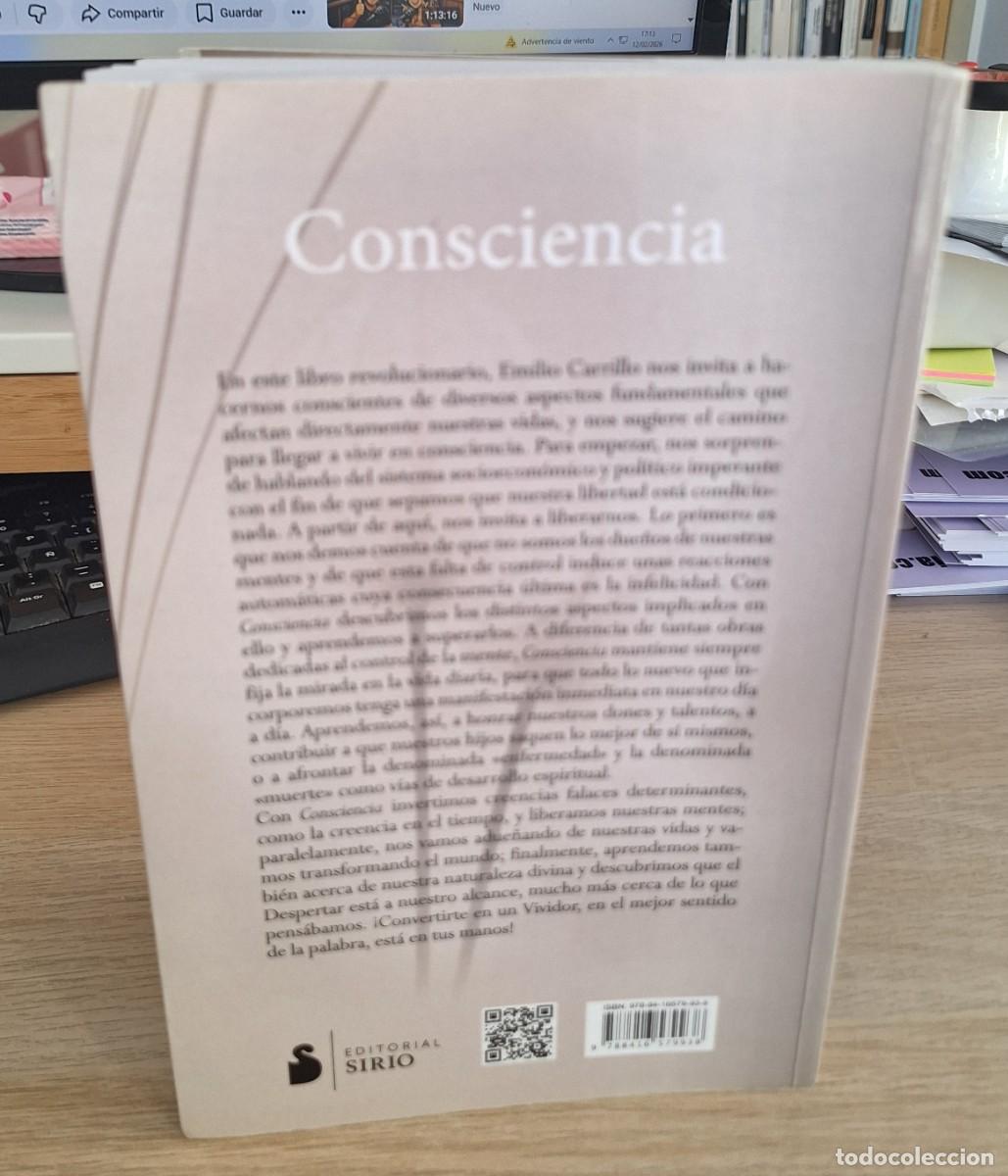 Libros de segunda mano: CONSCIENCIA - CARRILLO, EMILIO - Foto 2