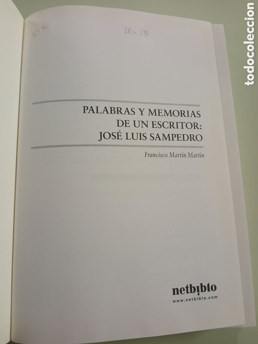 Libros de segunda mano: Jos&eacute; Luis Sampedro. Francisco Mart&iacute;n Mart&iacute;n. - Foto 3