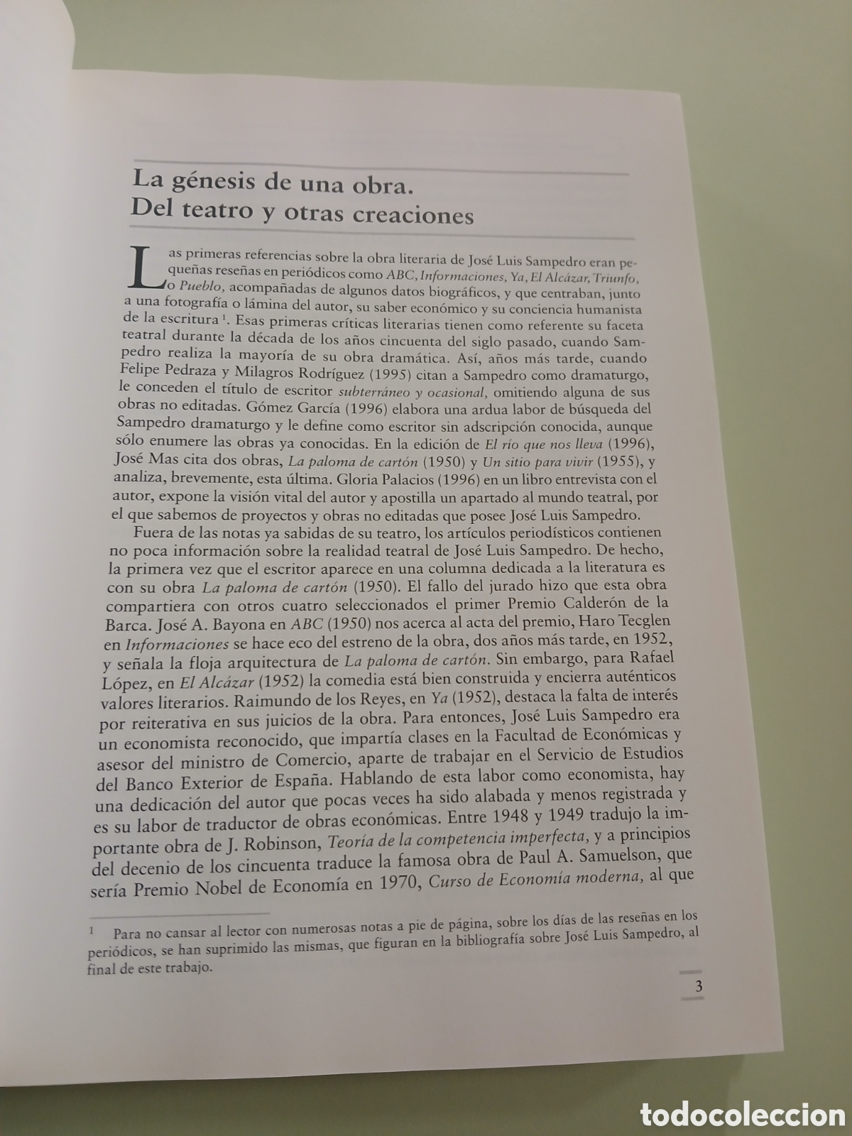 Libros de segunda mano: Jos&eacute; Luis Sampedro. Francisco Mart&iacute;n Mart&iacute;n. - Foto 7