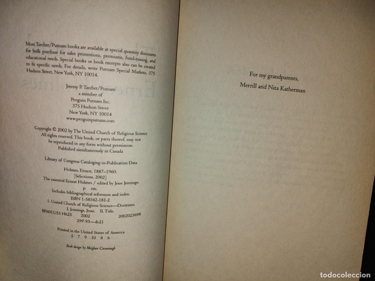 Libros de segunda mano: 209- THE ESSENTIAL - ERNEST HOLMES - Foto 5