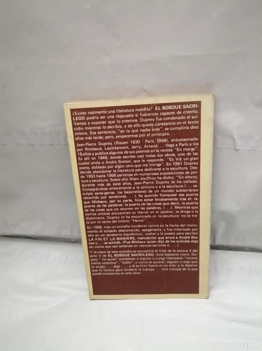 Libros de segunda mano: El Bosque Sacr&iacute;lego (Primera edici&oacute;n) - Foto 2
