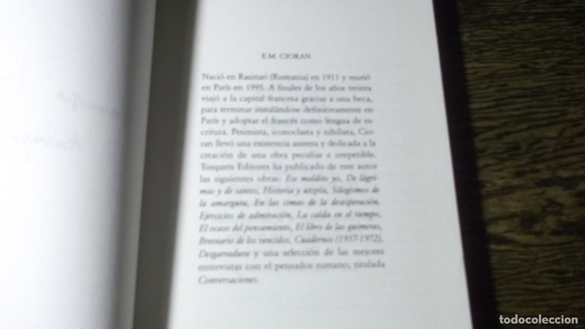 Libros de segunda mano: Ese Maldito Yo. E.M.Cioran - Foto 3