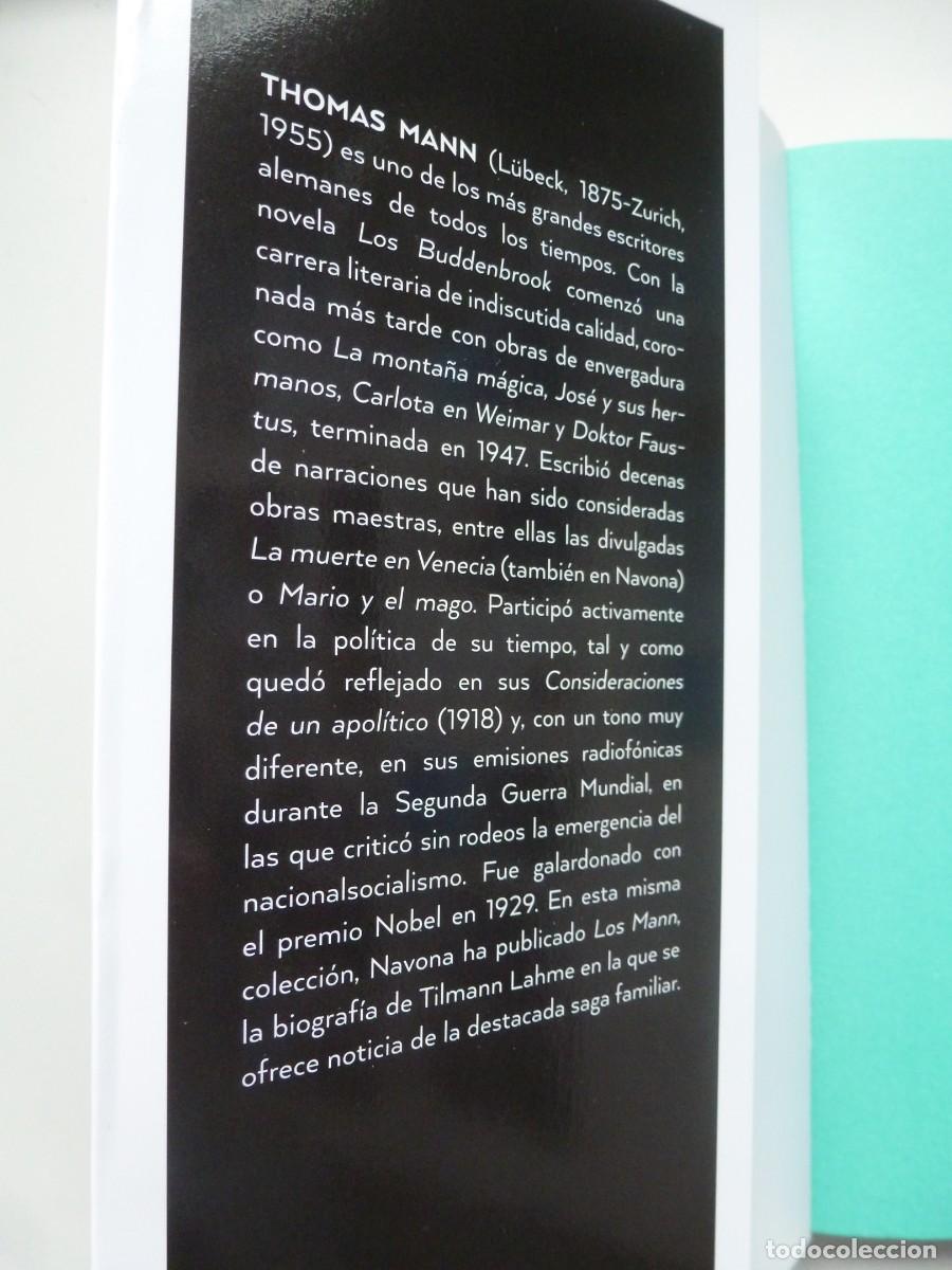 Libros de segunda mano: TEXTOS CRITICOS. THOMAS MANN. EDITORIAL NAVONA PEOPLE 2019 - Foto 3