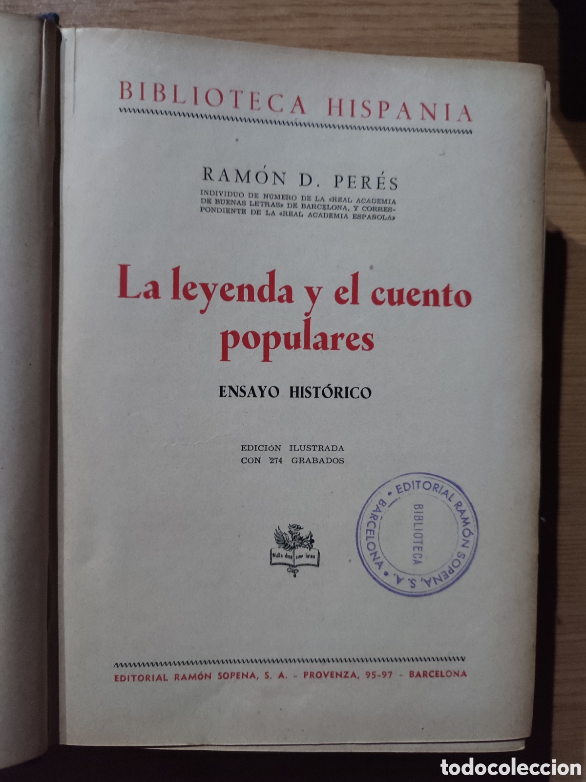 Libros de segunda mano: La leyenda y el cuento popular. Ed Sopena - Foto 2