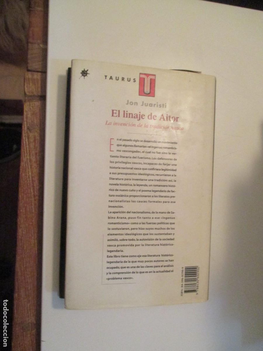 Libros de segunda mano: JON JUARISTI El linaje de Aitor W38872 - Foto 2