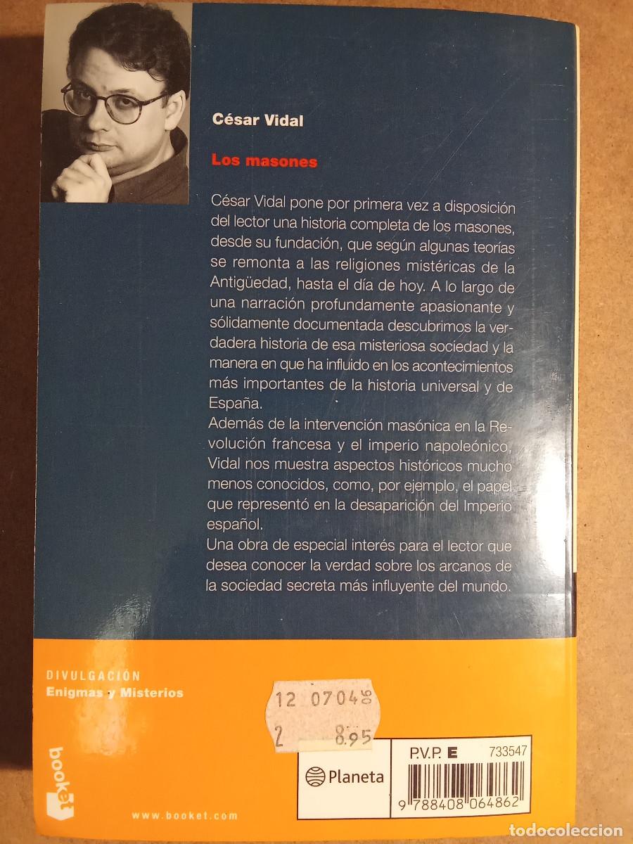 Libros de segunda mano: Los masones - C&eacute;sar Vidal - Foto 2