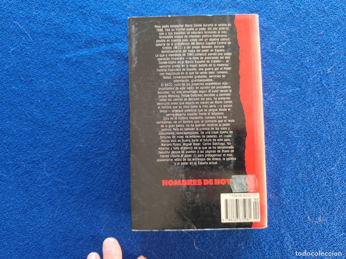 Libros de segunda mano: Duelo de Titanes Jes&uacute;s Cacho 1989 Asalto al Poder II Ediciones Temas de Hoy 2&ordf; Edici&oacute;n - Foto 3