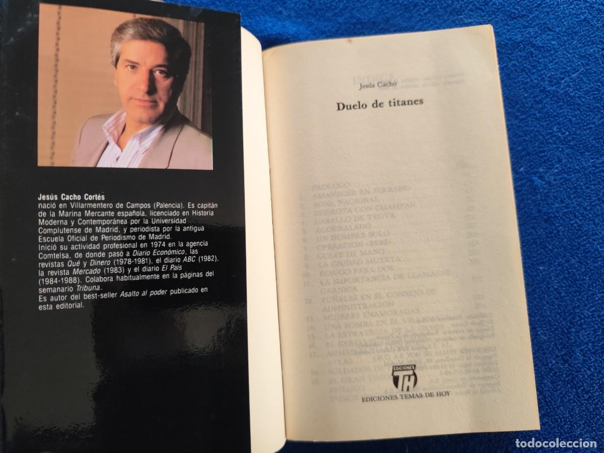 Libros de segunda mano: Duelo de Titanes Jes&uacute;s Cacho 1989 Asalto al Poder II Ediciones Temas de Hoy 2&ordf; Edici&oacute;n - Foto 5