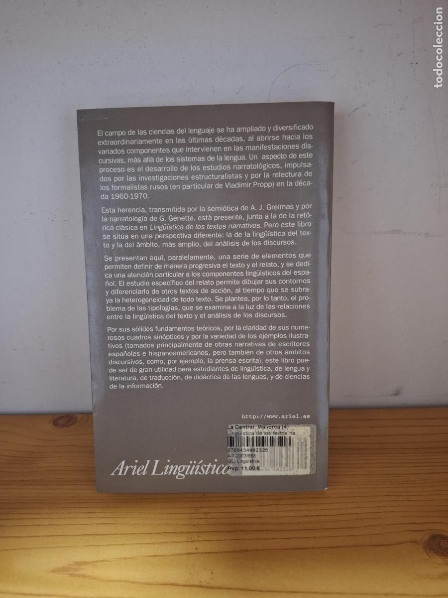 Libros de segunda mano: Ling&uuml;&iacute;stica de los textos narrativos - J.M. Adam C.U Lorda - Foto 2