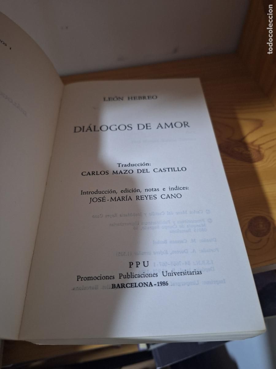 Libros de segunda mano: Di&aacute;logos de amor - Leon Hebreo - Foto 2