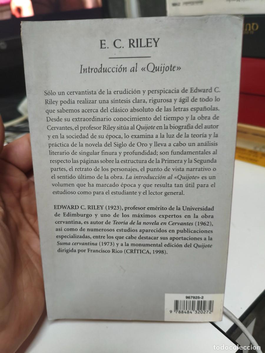 Libros de segunda mano: INTRODUCCION AL QUIJOTE / E.C.RILEY CRITICA - Foto 5