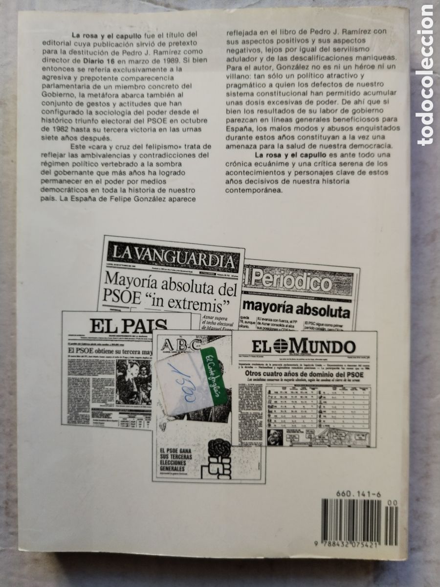 Libros de segunda mano: LA ROSA Y EL CAPULLO/PEDRO J. RAMIREZ - Foto 5